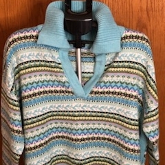 Talbots Multicolor V Neck Sweater 2x Woman's